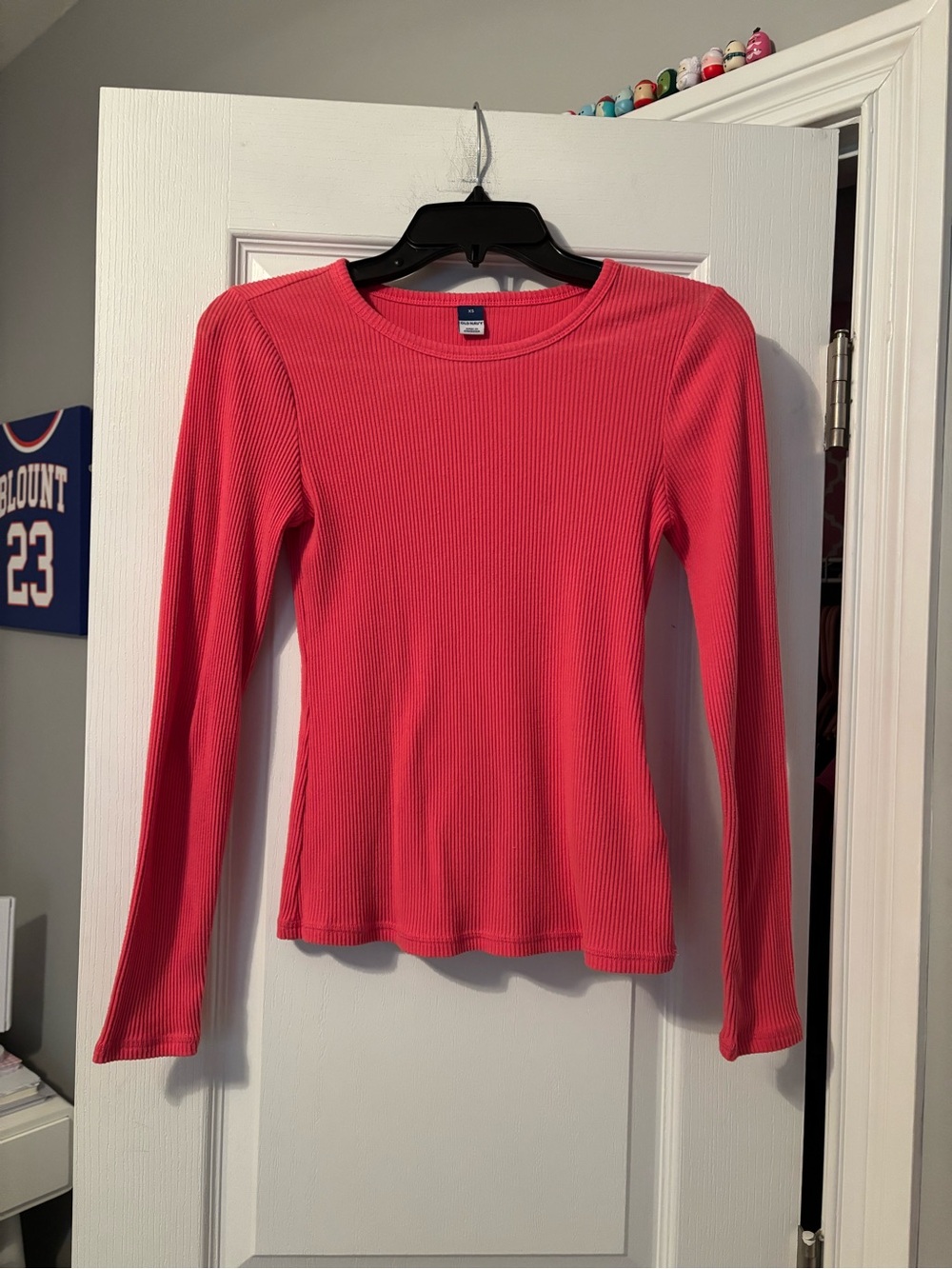 Old Navy Long-Sleeve Ribbed Top - Pink